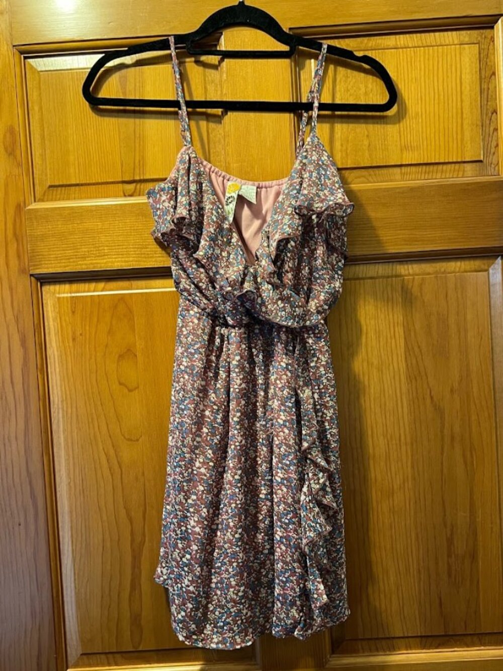 Mimi Chica Pink Floral Mini Dress
